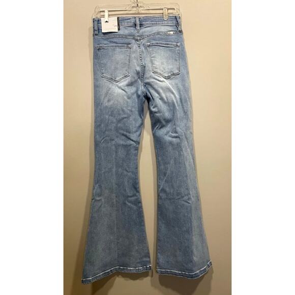 NWT Kancan Amayah High Rise Super Flare Jeans Womens 9/28 - Picture 4 of 12